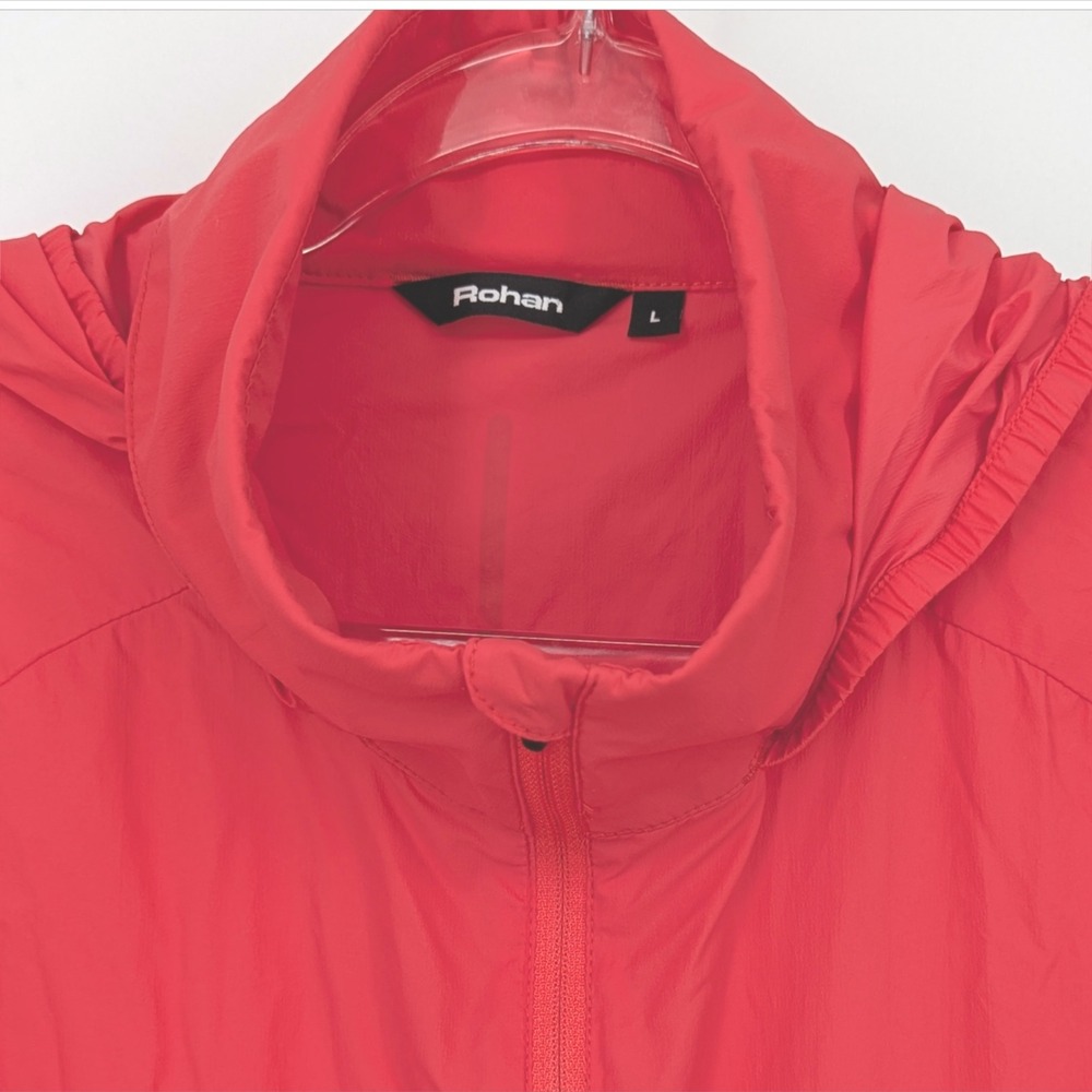 Rohan Windshadow Jacket Women's Large Coral Lightweight Packable Hiking Gorpcore - Picture 3 of 9